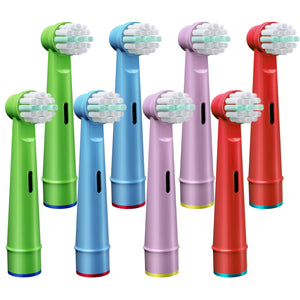 GENKENT Kids Toothbrush Replacement Heads Compatible with Oral B, 12 Pcs Kids Size Soft Bristles Electric Toothbrush Heads Refill for Sensitive Teeth