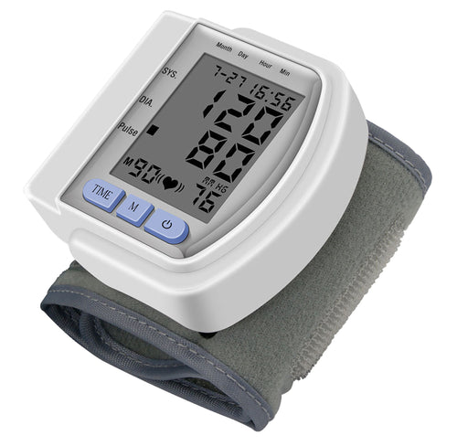 Genkent Digital Wrist Blood Pressure Monitor, Large LED Display Blood Pressure Machine Adjustable Wrist Cuff for Home Use (CK-102S)