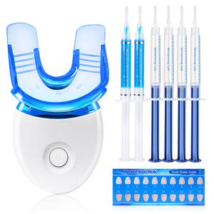 Teeth Whitening Kit for Sensitive Teeth, Includes LED Light