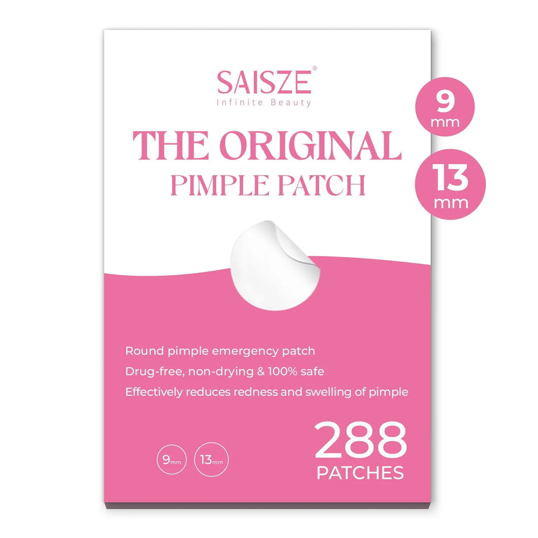 WM-SAISZE Acne Pimple Patch with Hydrocolloid, 2 Sizes Invisible Pimple Patches for face, Painless Acne Treatment for All Skin Types, 288 Count