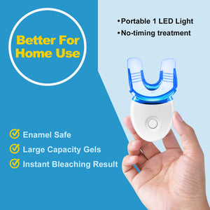 Teeth Whitening Kit for Sensitive Teeth, Includes LED Light