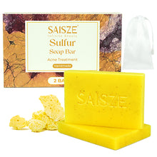 Load image into Gallery viewer, SAISZE Goat Milk Soap Bar, Gentle Nourishing Handmade Bath Soap with Goat Milk &amp; Shea Butter for Adult &amp; Kid All Skin Types, 4 oz × 2 Pack